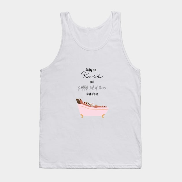 Rosé flowers bathtub relaxation Tank Top by House of bie